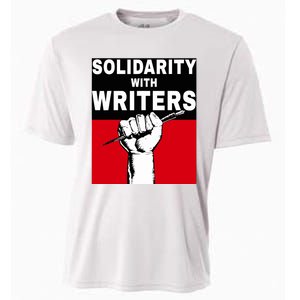 Solidarity With Writers Guild Of America On Strike Cooling Performance Crew T-Shirt