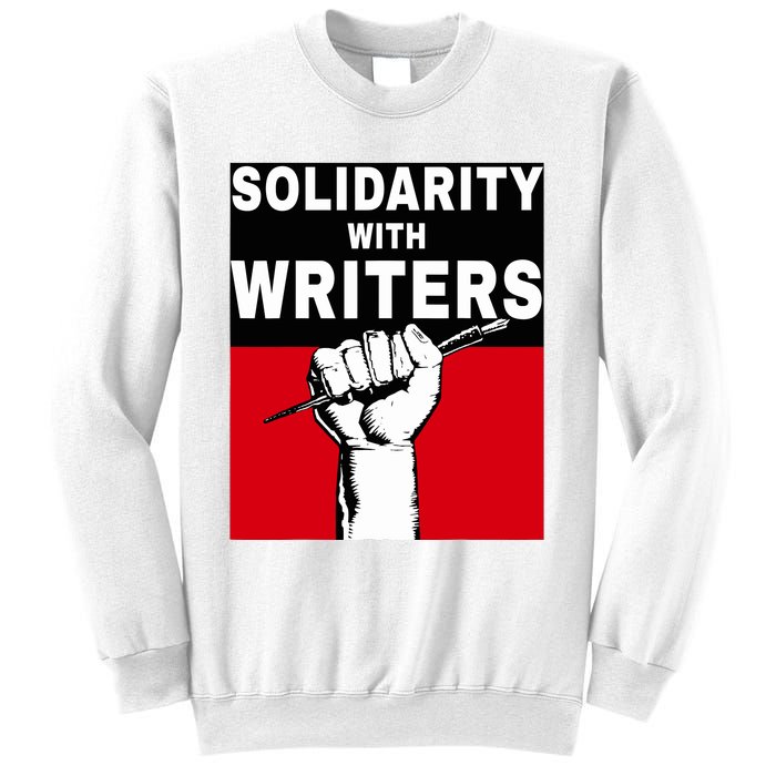 Solidarity With Writers Guild Of America On Strike Sweatshirt