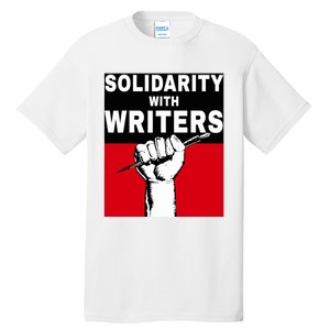 Solidarity With Writers Guild Of America On Strike Tall T-Shirt