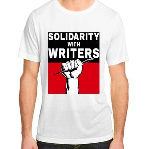 Solidarity With Writers Guild Of America On Strike Adult ChromaSoft Performance T-Shirt