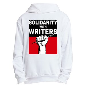 Solidarity With Writers Guild Of America On Strike Urban Pullover Hoodie