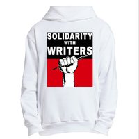 Solidarity With Writers Guild Of America On Strike Urban Pullover Hoodie