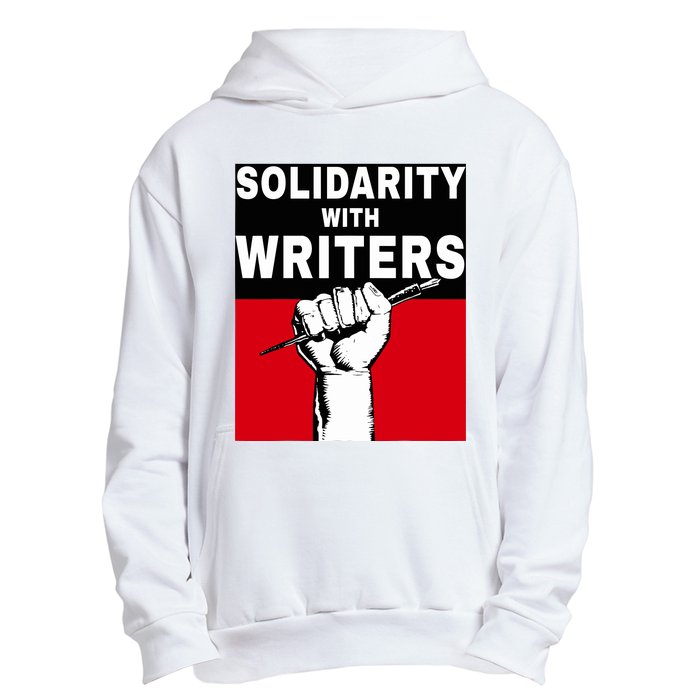 Solidarity With Writers Guild Of America On Strike Urban Pullover Hoodie