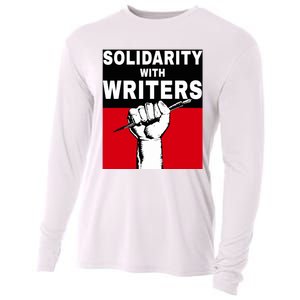 Solidarity With Writers Guild Of America On Strike Cooling Performance Long Sleeve Crew