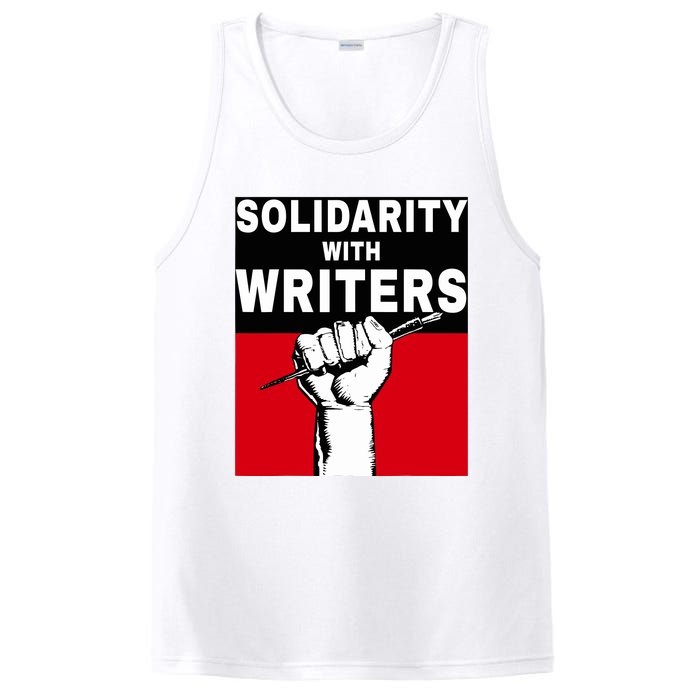 Solidarity With Writers Guild Of America On Strike PosiCharge Competitor Tank