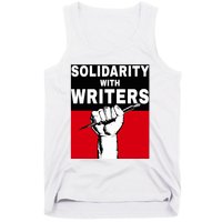 Solidarity With Writers Guild Of America On Strike Tank Top