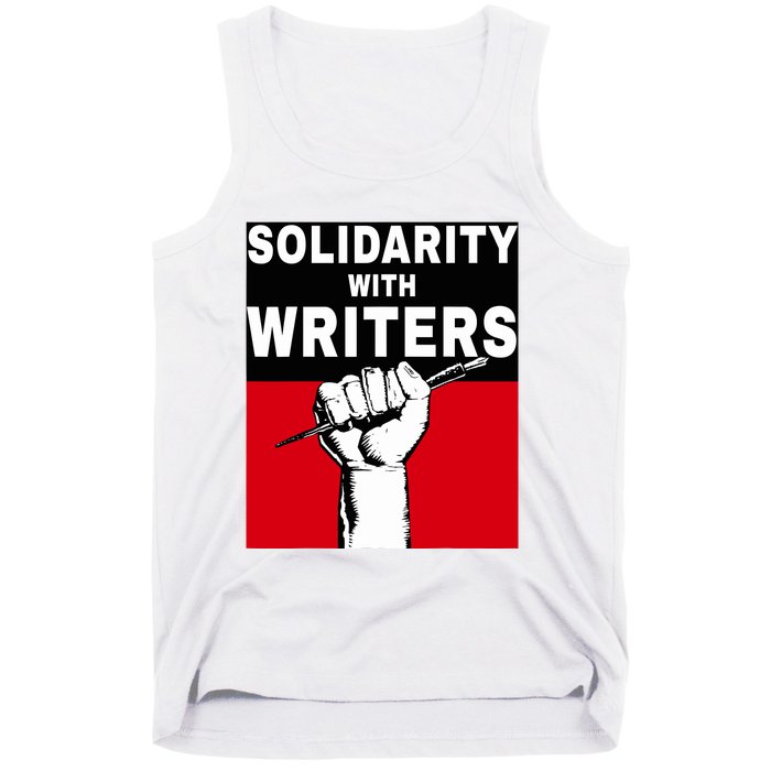 Solidarity With Writers Guild Of America On Strike Tank Top