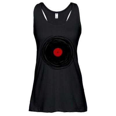 Spinning Within With A Vinyl Record... Ladies Essential Flowy Tank