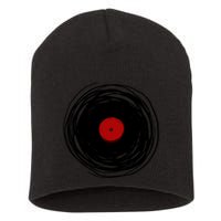 Spinning Within With A Vinyl Record... Short Acrylic Beanie