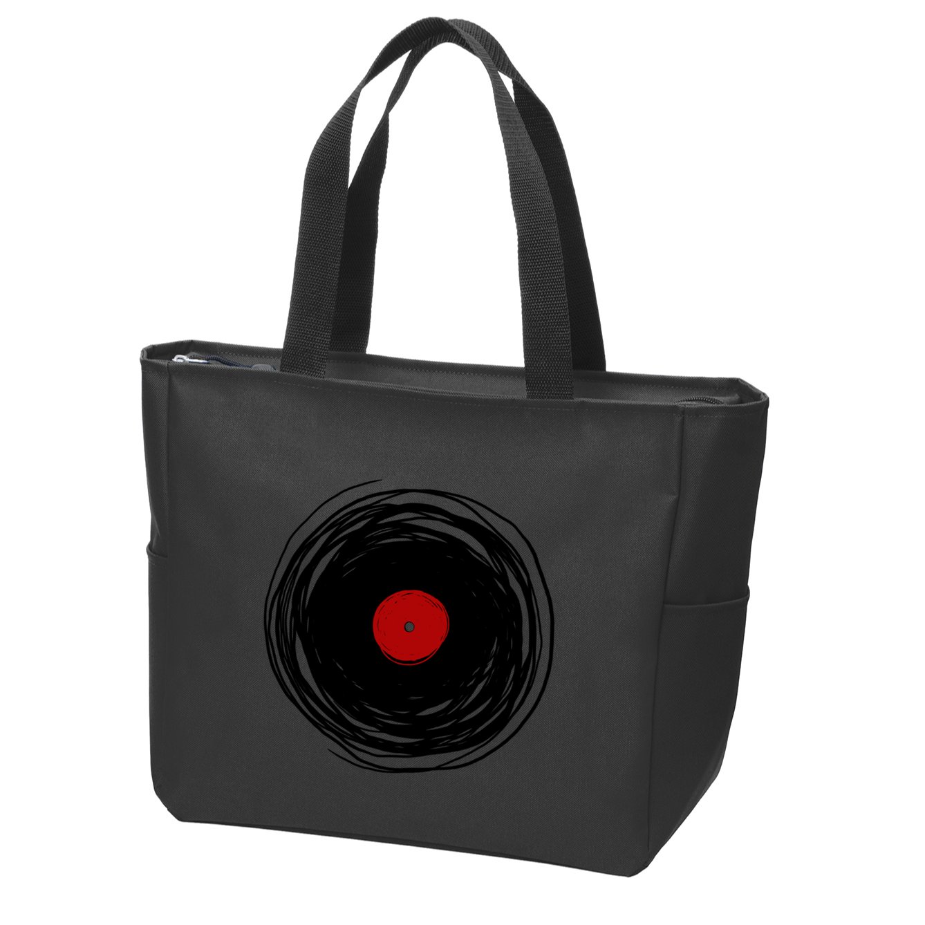 Spinning Within With A Vinyl Record... Zip Tote Bag