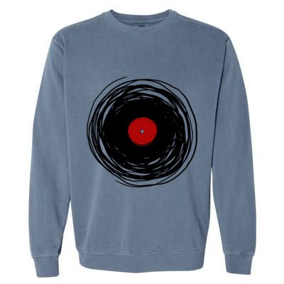 Spinning Within With A Vinyl Record... Garment-Dyed Sweatshirt
