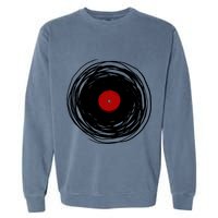 Spinning Within With A Vinyl Record... Garment-Dyed Sweatshirt