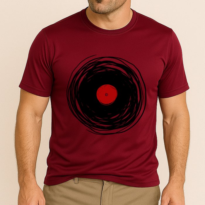 Spinning Within With A Vinyl Record... Performance Shirt