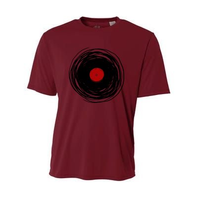 Spinning Within With A Vinyl Record... Youth Performance Sprint T-Shirt