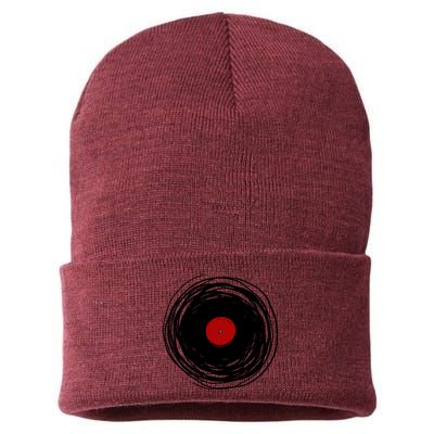 Spinning Within With A Vinyl Record... Sustainable Knit Beanie