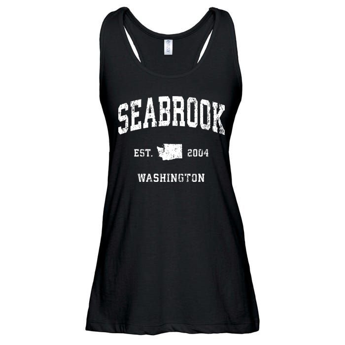 Seabrook Washington Wa Vintage Athletic Sports Ladies Essential Flowy Tank