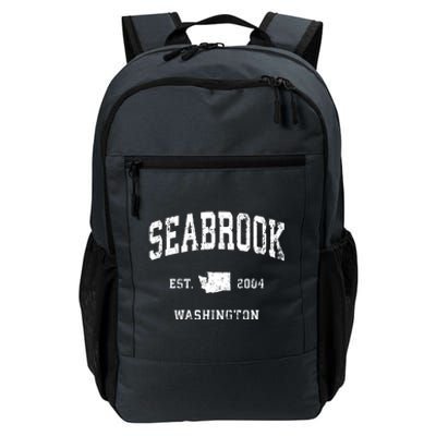 Seabrook Washington Wa Vintage Athletic Sports Daily Commute Backpack