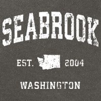 Seabrook Washington Wa Vintage Athletic Sports Cotton Canvas Backpack