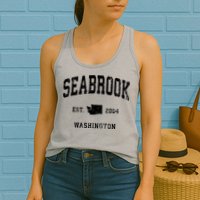 Seabrook Washington Wa Vintage Athletic Sports Womens Tank Top