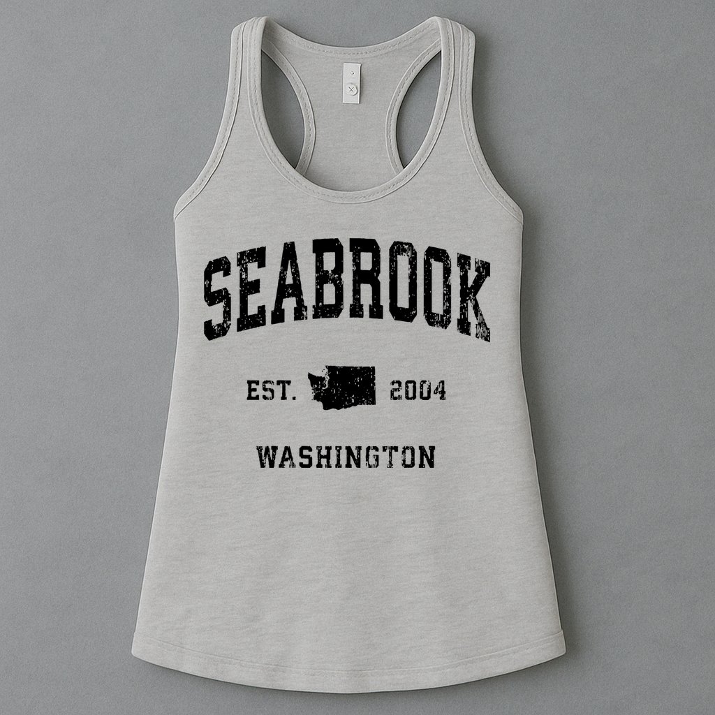 Seabrook Washington Wa Vintage Athletic Sports Womens Tank Top