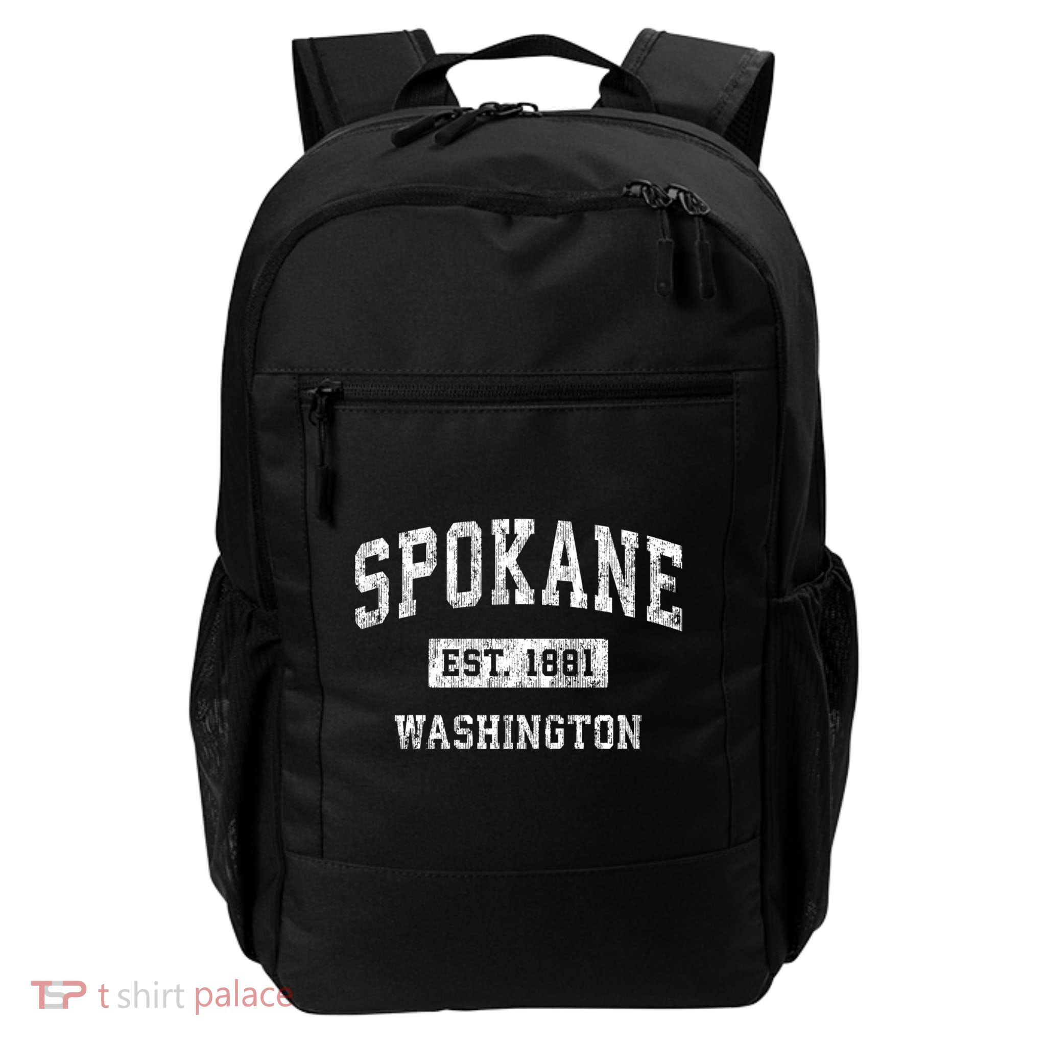 Spokane Washington Wa Vintage Sports Backpack