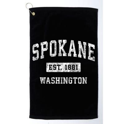 Spokane Washington Wa Vintage Sports Golf Towel