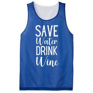 Save Water Wine Er Gift Mesh Reversible Basketball Jersey Tank