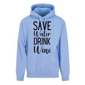 Save Water Wine Er Gift Unisex Surf Hoodie