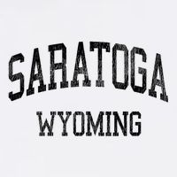 Saratoga Wyoming Wy Vintage Athletic Sports Design V Neck T-Shirt