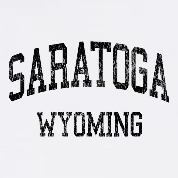 Saratoga Wyoming Wy Vintage Athletic Sports Design V Neck T-Shirt