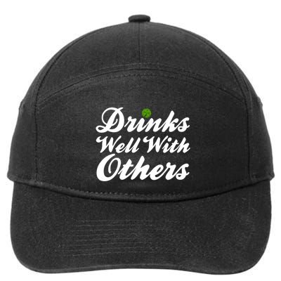 S Well With Others Funny St Patricks Day Meaningful Gift 7-Panel Snapback Hat