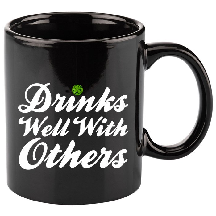 S Well With Others Funny St Patricks Day Meaningful Gift 11oz C Handle Ceramic Mug