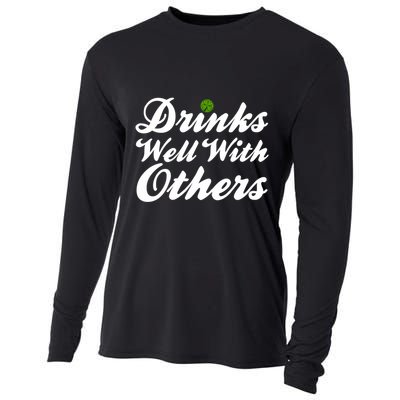 S Well With Others Funny St Patricks Day Meaningful Gift Cooling Performance Long Sleeve Crew