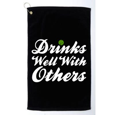 S Well With Others Funny St Patricks Day Meaningful Gift Golf Towel