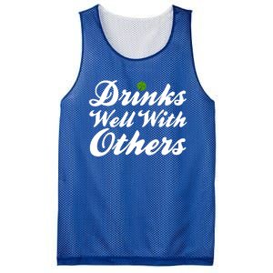 S Well With Others Funny St Patricks Day Meaningful Gift Mesh Reversible Basketball Jersey Tank