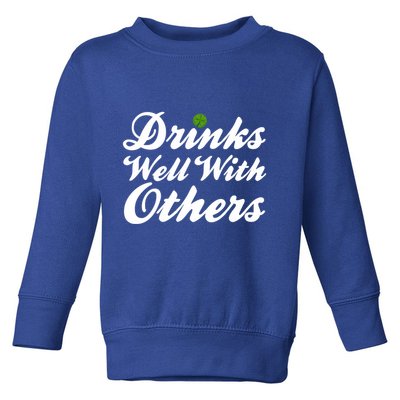 S Well With Others Funny St Patricks Day Meaningful Gift Toddler Sweatshirt