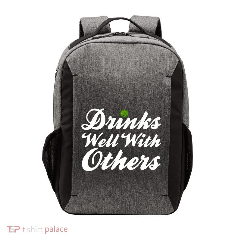 S Well With Others Funny St Patricks Day Meaningful Gift Vector Backpack