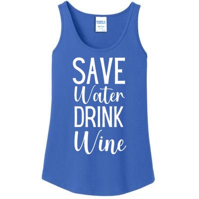 Save Water Wine Er Great Gift Ladies Essential Tank