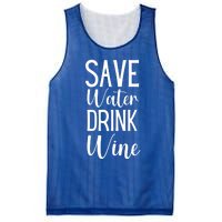 Save Water Wine Er Great Gift Mesh Reversible Basketball Jersey Tank