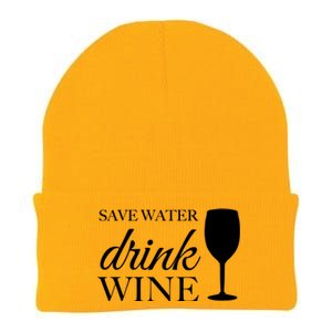 Save Water Wine Gift Knit Cap Winter Beanie