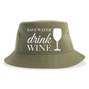 Save Water Wine Gift Sustainable Bucket Hat