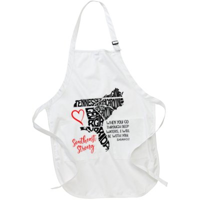 Southeast When You Go Through Deep Waters ILl Be With You Full-Length Apron With Pockets