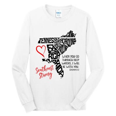 Southeast When You Go Through Deep Waters ILl Be With You Tall Long Sleeve T-Shirt