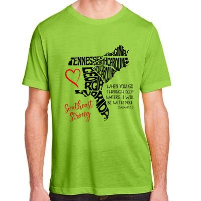 Southeast When You Go Through Deep Waters ILl Be With You Adult ChromaSoft Performance T-Shirt