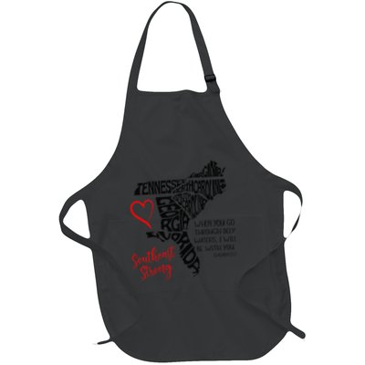 Southeast When You Go Through Deep Waters ILl Be With You Full-Length Apron With Pockets