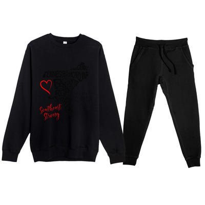 Southeast When You Go Through Deep Waters ILl Be With You Premium Crewneck Sweatsuit Set