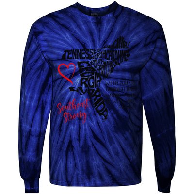 Southeast When You Go Through Deep Waters ILl Be With You Tie-Dye Long Sleeve Shirt