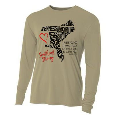 Southeast When You Go Through Deep Waters ILl Be With You Cooling Performance Long Sleeve Crew