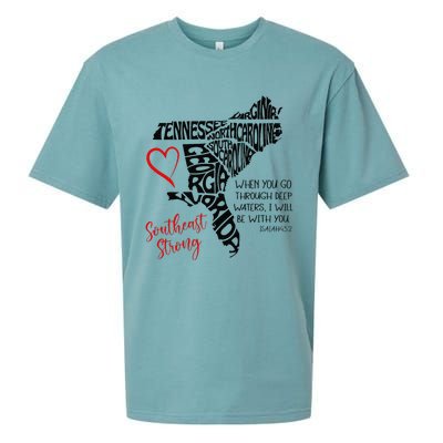 Southeast When You Go Through Deep Waters ILl Be With You Sueded Cloud Jersey T-Shirt