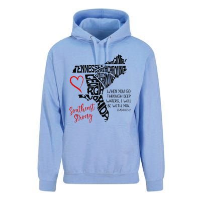 Southeast When You Go Through Deep Waters ILl Be With You Unisex Surf Hoodie